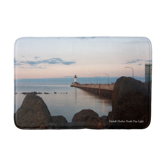 Duluth Harbour North Pier Light Bath mat Badematte (Vorderseite)