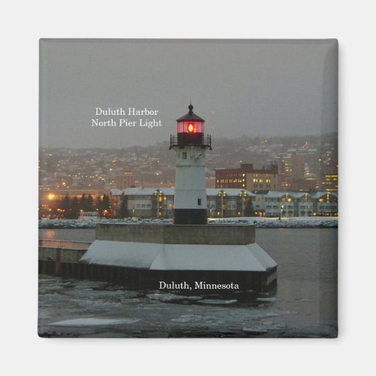 Duluth Harbour North Pier Light Magnet (Vorne)
