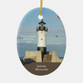 Duluth Harbour North Pier Oval Ornament (Vorne)