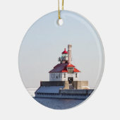 Duluth Harbour South Breakwater Lighthouse Keramik Ornament (Links)