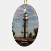 Duluth Harbour South Pier Inner Oval Ornament (Links)
