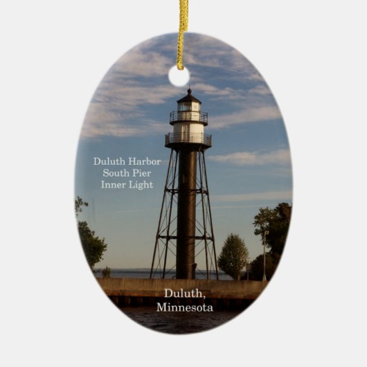 Duluth Harbour South Pier Inner Oval Ornament (Vorne)