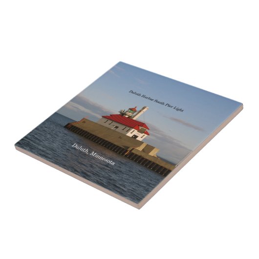 Duluth Harbour South Pier Leuchtziegel Fliese (Seite)