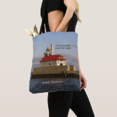 Duluth Harbour South Pier Light auf der ganzen Tas Tasche (Von Nahem)