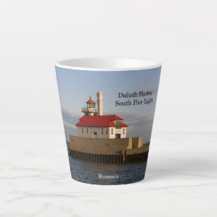 Duluth Harbour South Pier Light Latte Tasse