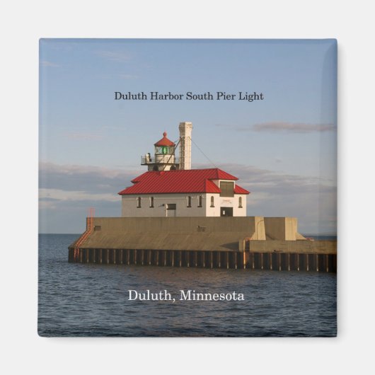 Duluth Harbour South Pier Light Magnet (Vorne)