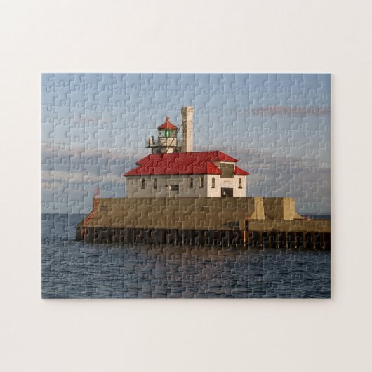 Duluth Harbour South Pier Light Puzzle (Horizontal)
