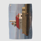 Duluth Harbour South Pierhead Golf Handtuch (Vorderseite)