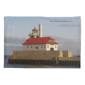 Duluth Harbour South Pierhead Light Kissen Gehäuse Kissenbezug (Rückseite)