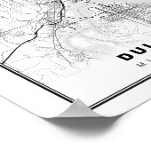 Duluth-Karte Poster (Ecke)