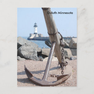 Duluth Lakewalk Anchor, Duluth Minnesota Postkarte