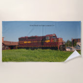 Duluth Mesabi Eisenbahn-Lokomotive 316 Strandtuch (Vorderseite)