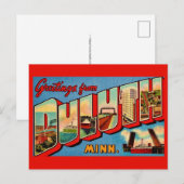 Duluth MI Vintage Postkarte (Vorne/Hinten)