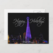 Duluth Minnesota Christmas Lights Postcard Feiertagspostkarte (Vorne/Hinten)