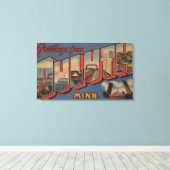 Duluth, Minnesota - Große Buchstabenszenen Leinwanddruck (Insitu (Holzboden))