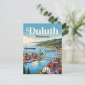 Duluth Minnesota Postkarte (Stehend Vorderseite)