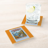 Duluth Minnesota Souvenir Coaster –Lake Superior Glasuntersetzer (Schrägansicht)