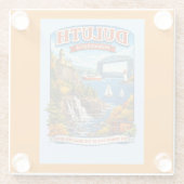 Duluth Minnesota Souvenir Coaster –Lake Superior Glasuntersetzer (Rückseite)