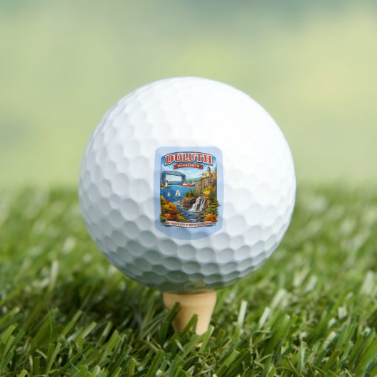 Duluth, Minnesota Souvenir Golf Balls, North Shore Golfball (Insitu T-Shirt)