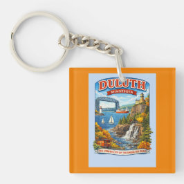 Duluth Minnesota Souvenir Keychain–Lake Superior Schlüsselanhänger