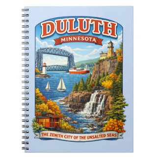 Duluth, Minnesota Souvenir Notizbuch, North Shore Notizblock
