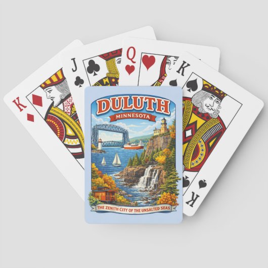 Duluth, Minnesota Souvenir Poker Cards Spielkarten (Rückseite)