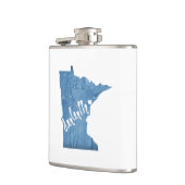 Duluth Minnesota Wood Grain Flachmann (Links)