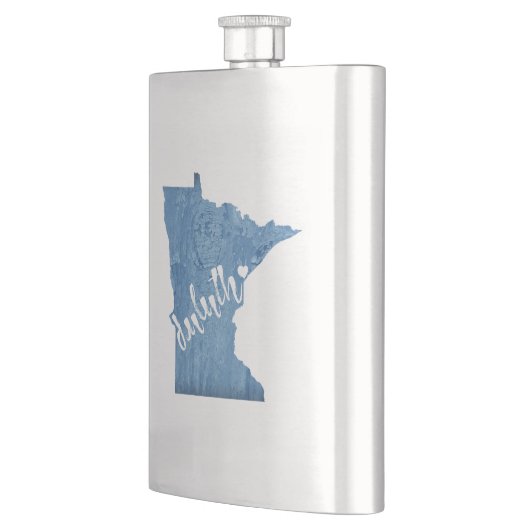 Duluth Minnesota Wood Grain Flachmann (Links)