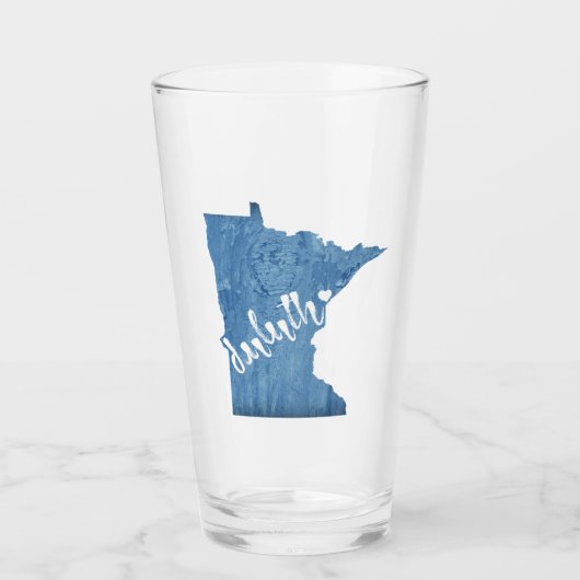 Duluth Minnesota Wood Grain Glas (Vorderseite)
