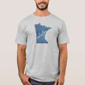 Duluth Minnesota Wood Grain T-Shirt (Vorderseite)
