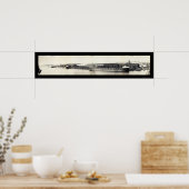 Duluth MN Kohlebarges Foto 1907 Poster (Küche)