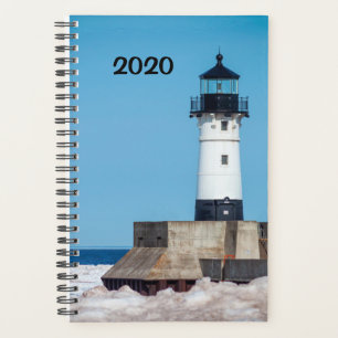 Duluth MN Leuchtturm im Winter 2020 Planer
