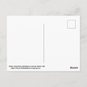 Duluth, MN Leuchtturm, schwarz-weiße Postkarte (Rückseite)