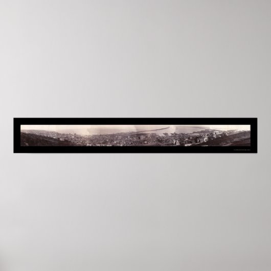 Duluth MN Panorama Foto 1886 Poster (Vorne)