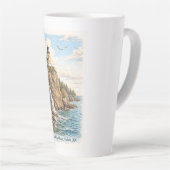 Duluth, MN, Split Rock Leuchtturm Latte Tasse (Rechte Ecke)