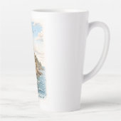 Duluth, MN, Split Rock Leuchtturm Latte Tasse (Rechts)
