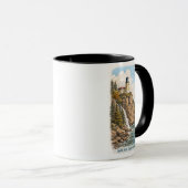 Duluth, MN, Split Rock Lighthouse Souvenir Tasse (VorderseiteRechts)