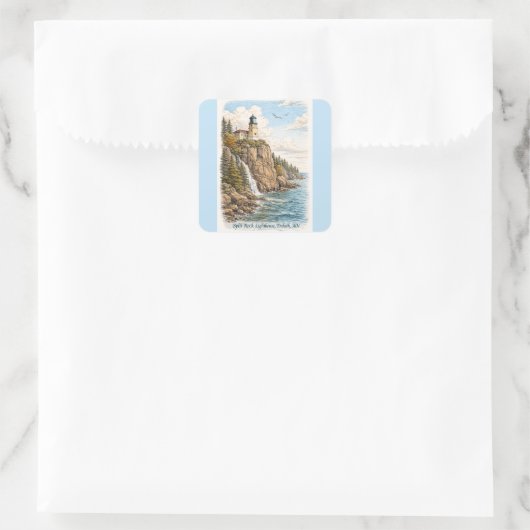 Duluth, MN, Split Rock Lighthouse Stickers (Tasche)