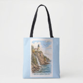 Duluth, MN, Split Rock Lighthouse Tote Bag Tasche (Vorderseite)