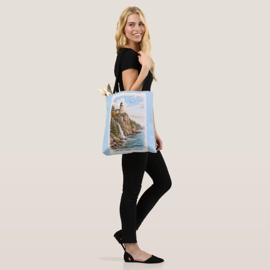 Duluth, MN, Split Rock Lighthouse Tote Bag Tasche (Am Model)