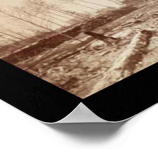 Duluth MN Waterfront Foto 1870 Poster (Ecke)