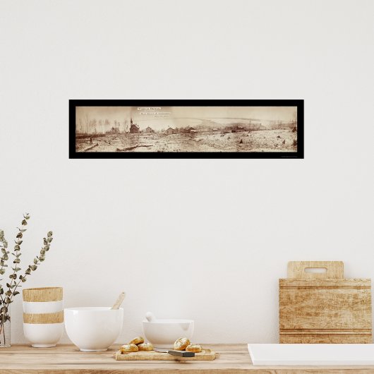 Duluth MN Waterfront Foto 1870 Poster (Küche)