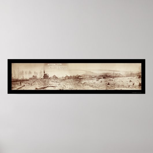 Duluth MN Waterfront Foto 1870 Poster (Vorne)