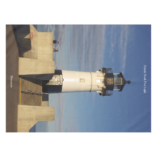 Duluth North Pier Leichte Tischdecke (Vorderseite (Horizontal))