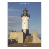 Duluth North Pier Leichte Tischdecke (Vorderseite)