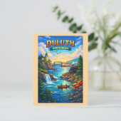 Duluth North Shore Minnesota Personalisierte Postk Postkarte (Stehend Vorderseite)