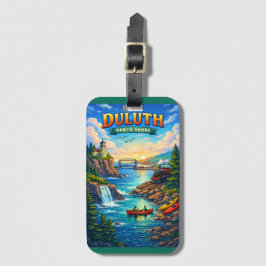 Duluth North Shore Minnesota Souvenir Luggage Tag Gepäckanhänger