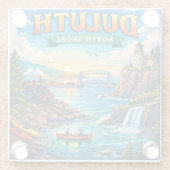 Duluth North Shore Minnesota Souvenir Untersetzer (Rückseite)