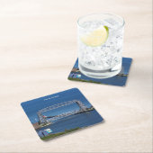 Duluthluftaufzug-Brücke Rechteckiger Pappuntersetzer (Vor Ort)