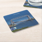 Duluthluftaufzug-Brücke Rechteckiger Pappuntersetzer (angewinkelt)